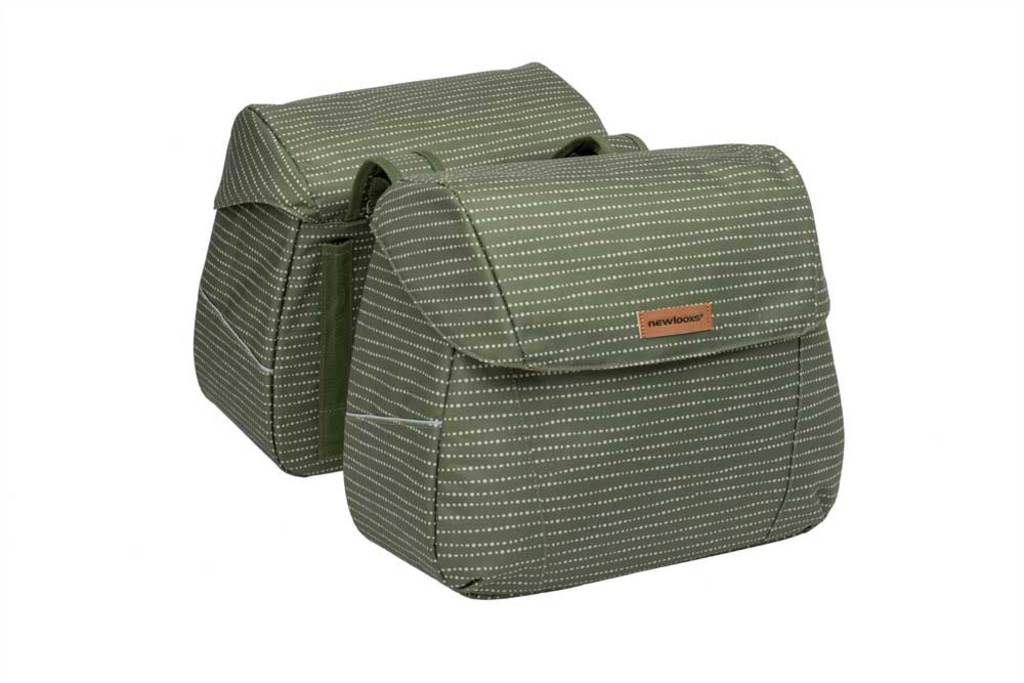 Dubbele-Fietstas-New-Looxs-Joli-Double-37-Liter-Nomi-Green Dubbele-Fietstas-New-Looxs-Joli-Double-37-Liter-Nomi-Green